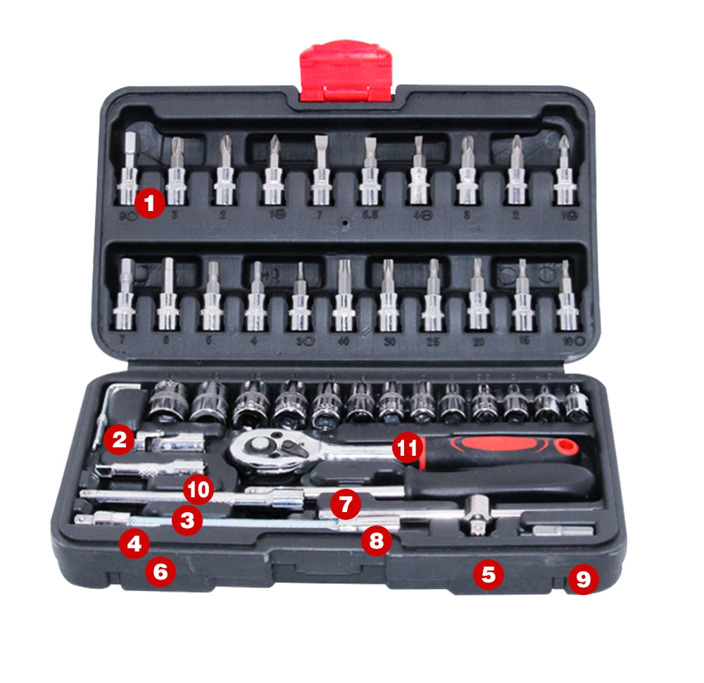 46PCS Auto Repairing Tool Set, 46PCS Socket Wrench Set, Spanner Sets