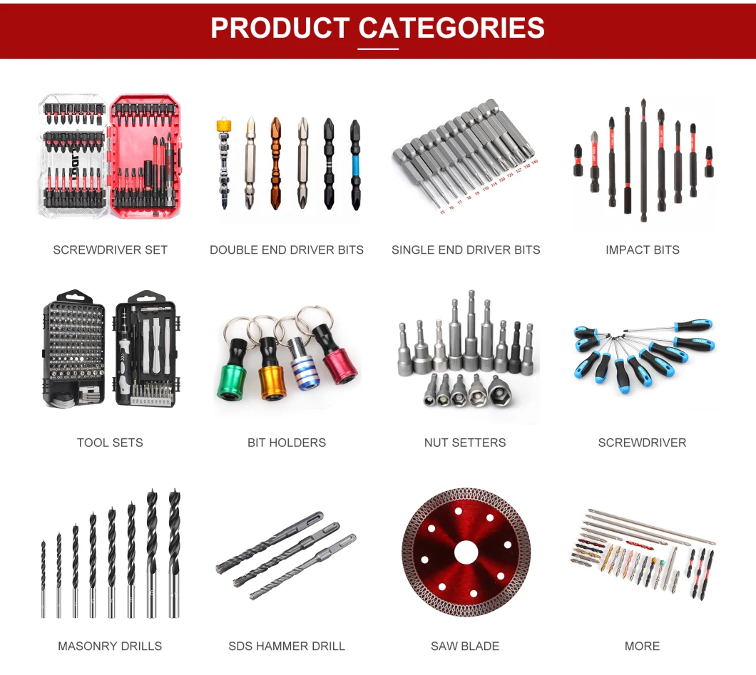 Magnetic Impact Phillips Bit #2 Insert Bits 1/4 Inch Hex Shank Cross Impact Driver Bit for Power Drilling