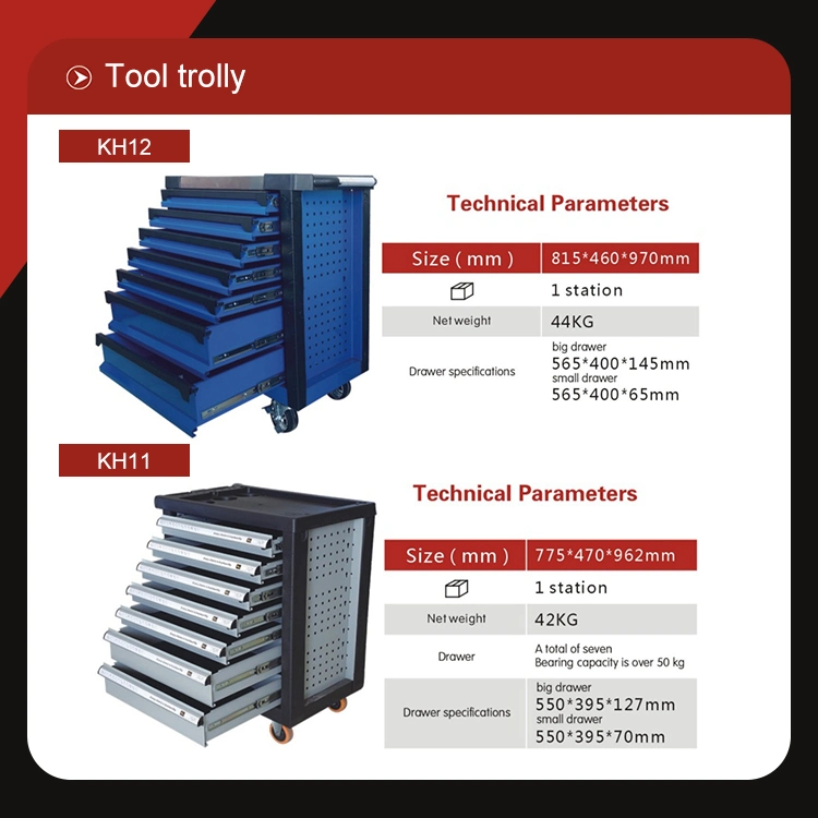 Trolley Tool Box Tools Box Trolley Aluminium Trunk Tool Kit Flight Box Storage for Mechanic Tools