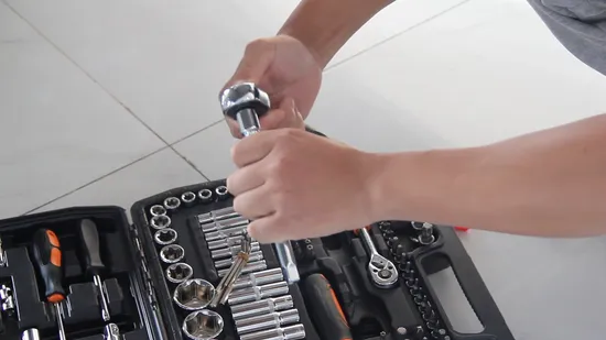 DIY Nível 151PCS CRV Catraca Ajustável Soquete Chave de Fenda Ferramenta Manual Chave de Catraca Ferramentas de Reparo para Soquete da Indústria