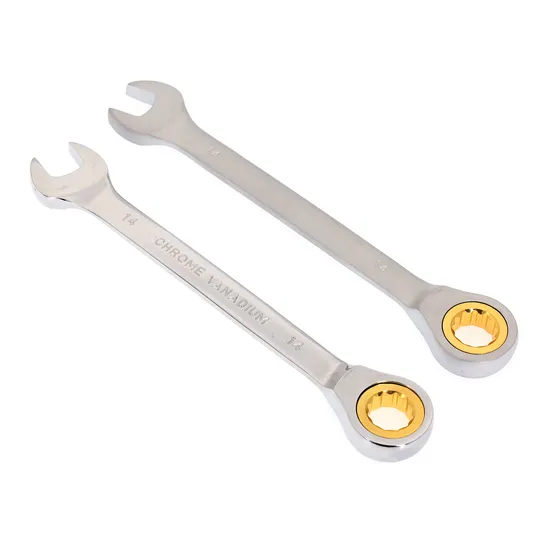 Feito de aço carbono, Cr-V, conjunto de chaves combinadas, chave de boca dupla, ferramenta manual profissional, ferragens, chave combinada de catraca, conjunto de chaves