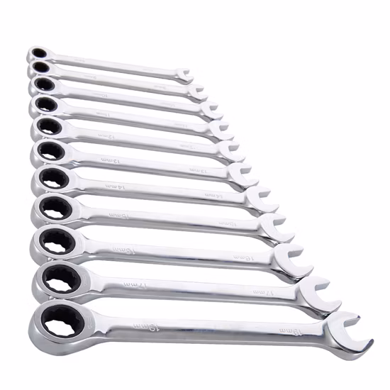 22 PCS 6-32mm Chave combinada de catraca com embalagem de caixa